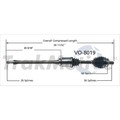 Surtrack Axle Cv Axle Shaft, Vo-8019 VO-8019